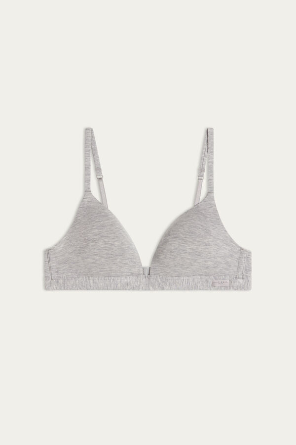 Intimssimi Tiziana Triangle Bra in Puuvilla Harmaat | USNEJ22227