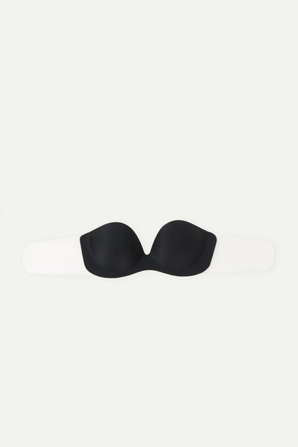 Intimssimi Transparent Back Strapless Bra Mustat | USQAV32528