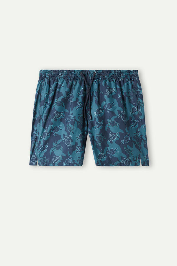 Intimssimi Turtle Print Swim Trunks Sininen | MUSFT94204