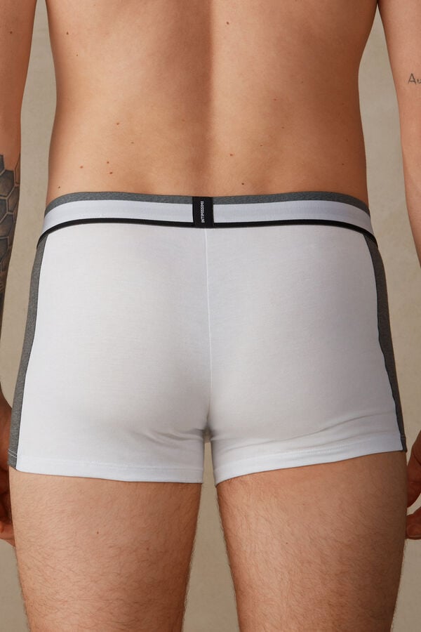 Intimssimi Two-tone Boxers in Stretch Supima® Puuvilla Harmaat | USJBT76855