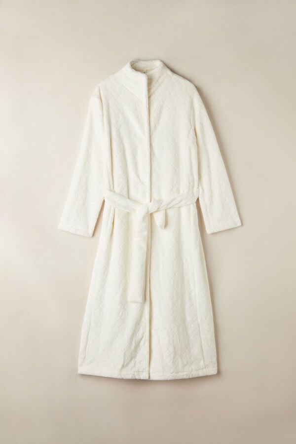 Intimssimi Tyylikäs Night Long Robe Valkoinen | PUSQX34795