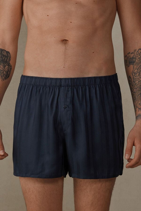 Intimssimi Woven Modal Boxers Sininen | USJKU72316