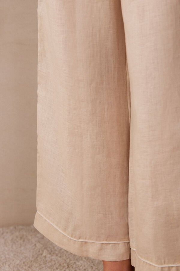 Intimssimi Yacht Night Linen Pants Natural | USJKU74062