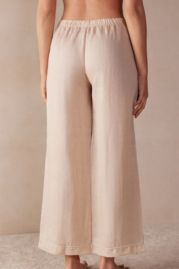 Intimssimi Yacht Night Linen Pants Natural | USJKU74062