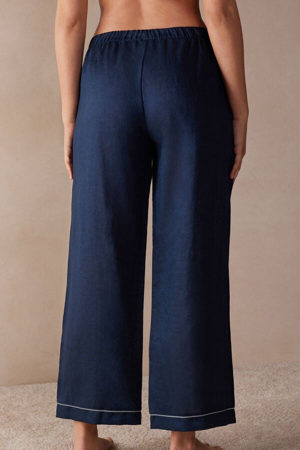 Intimssimi Yacht Night Linen Pants Sininen | XUSBH56468