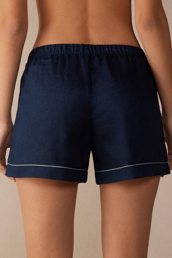 Intimssimi Yacht Night Linen Shorts Sininen | AUSDF79126