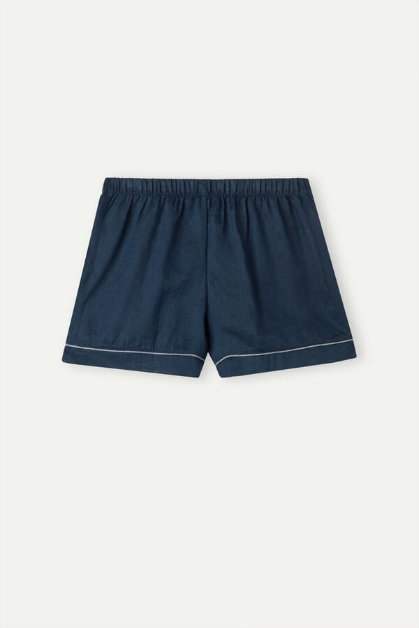 Intimssimi Yacht Night Linen Shorts Sininen | AUSDF79126